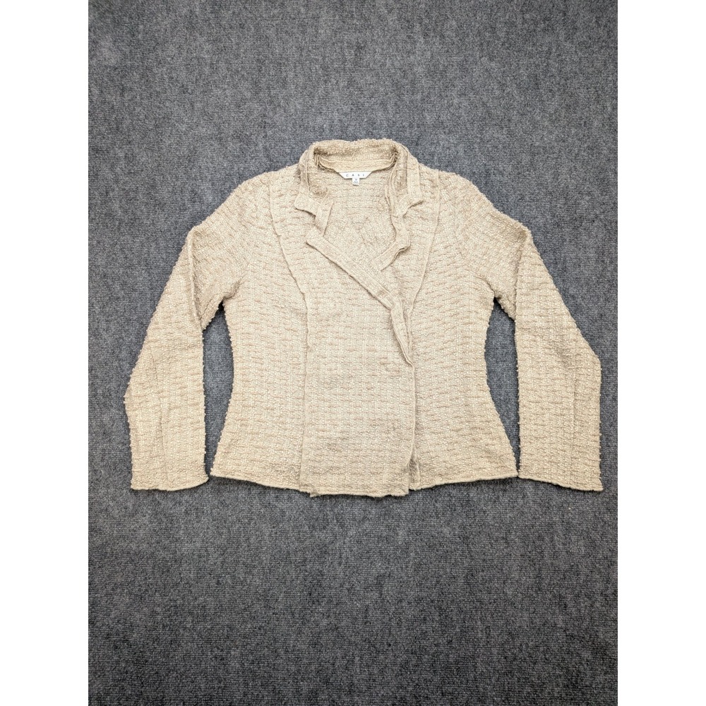 Cabi Estate Blazer Women's M Beige Textured‎ Jacket Career Timeless Capsule Work